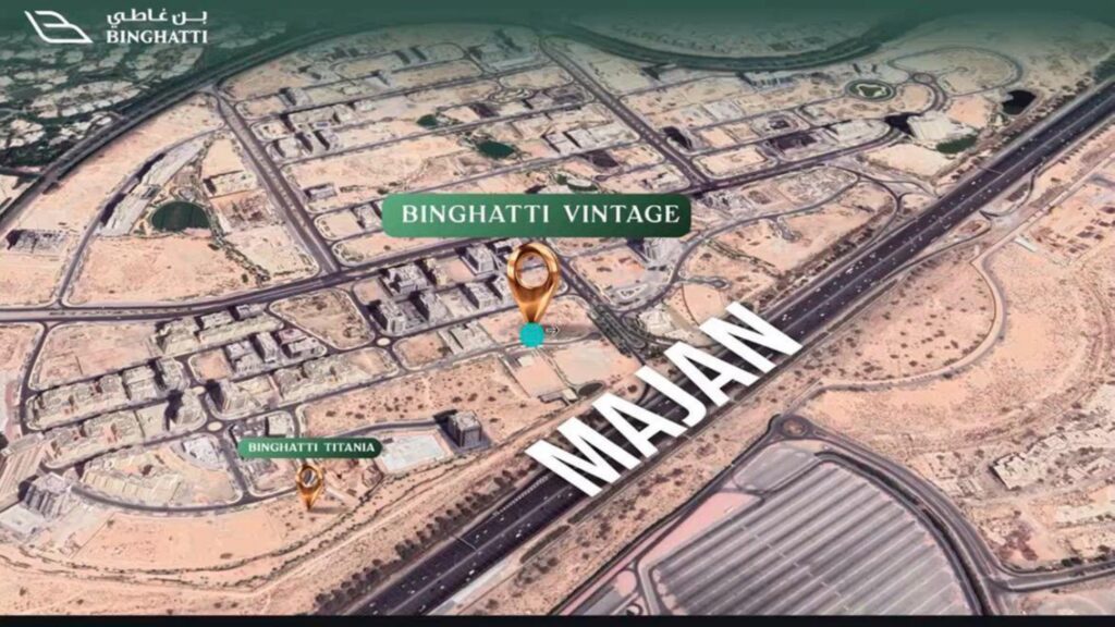 Binghatti Vintage Location Map