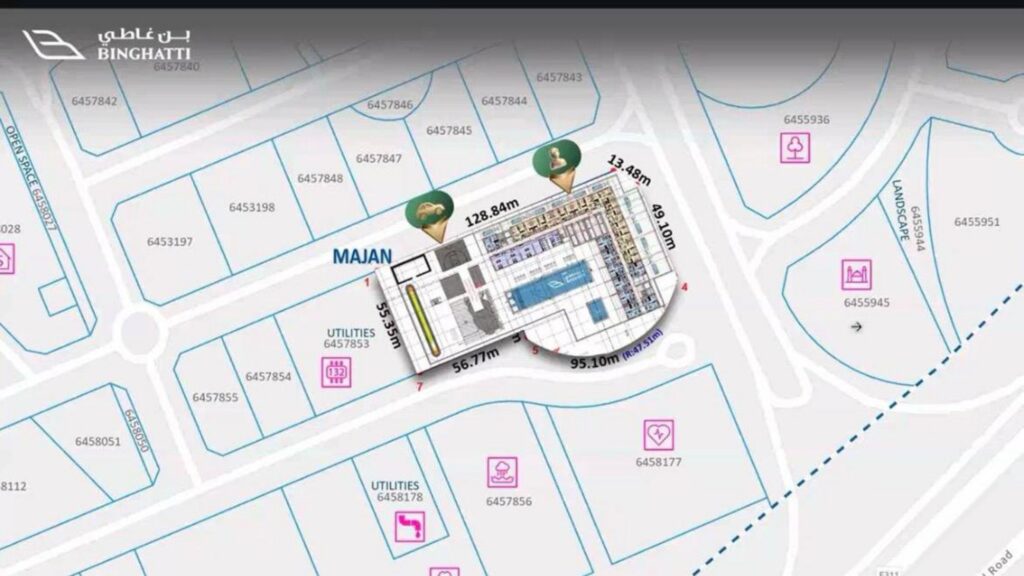 Binghatti Vintage Location Map 2